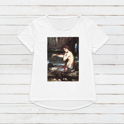 Mermaid T Shirt Waterhouse Pre-Raphaelite Art Y2K 90s Pretty Quirky Aesthetic Pastel Goth Soft Grunge Gifts Womens Mens Graphic Printed Tee