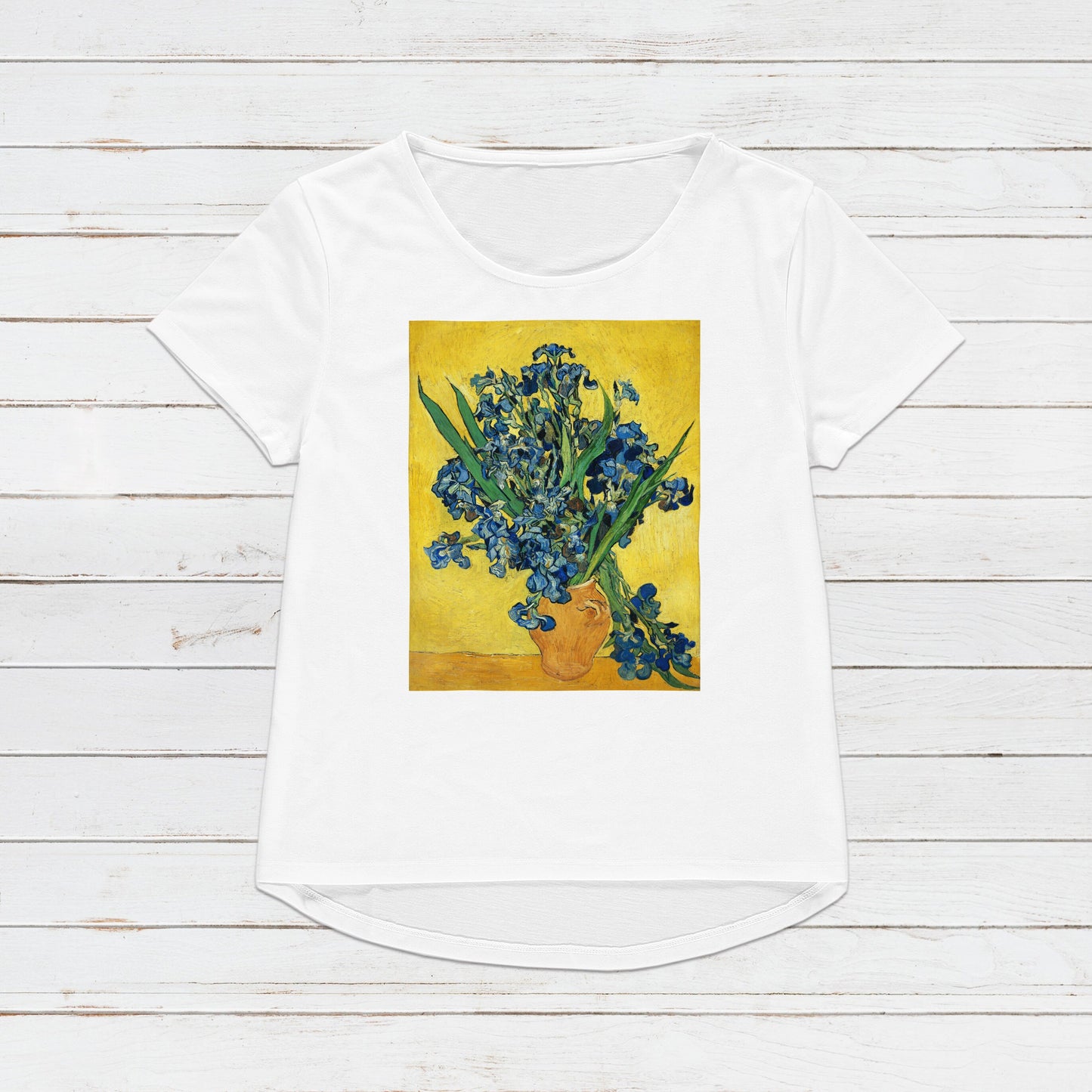 Irises T Shirt Van Gogh Impressionist Classical Art Flowers Iris Floral Aesthetic Pretty Soft Grunge Gift Womens Mens Graphic Printed Tee