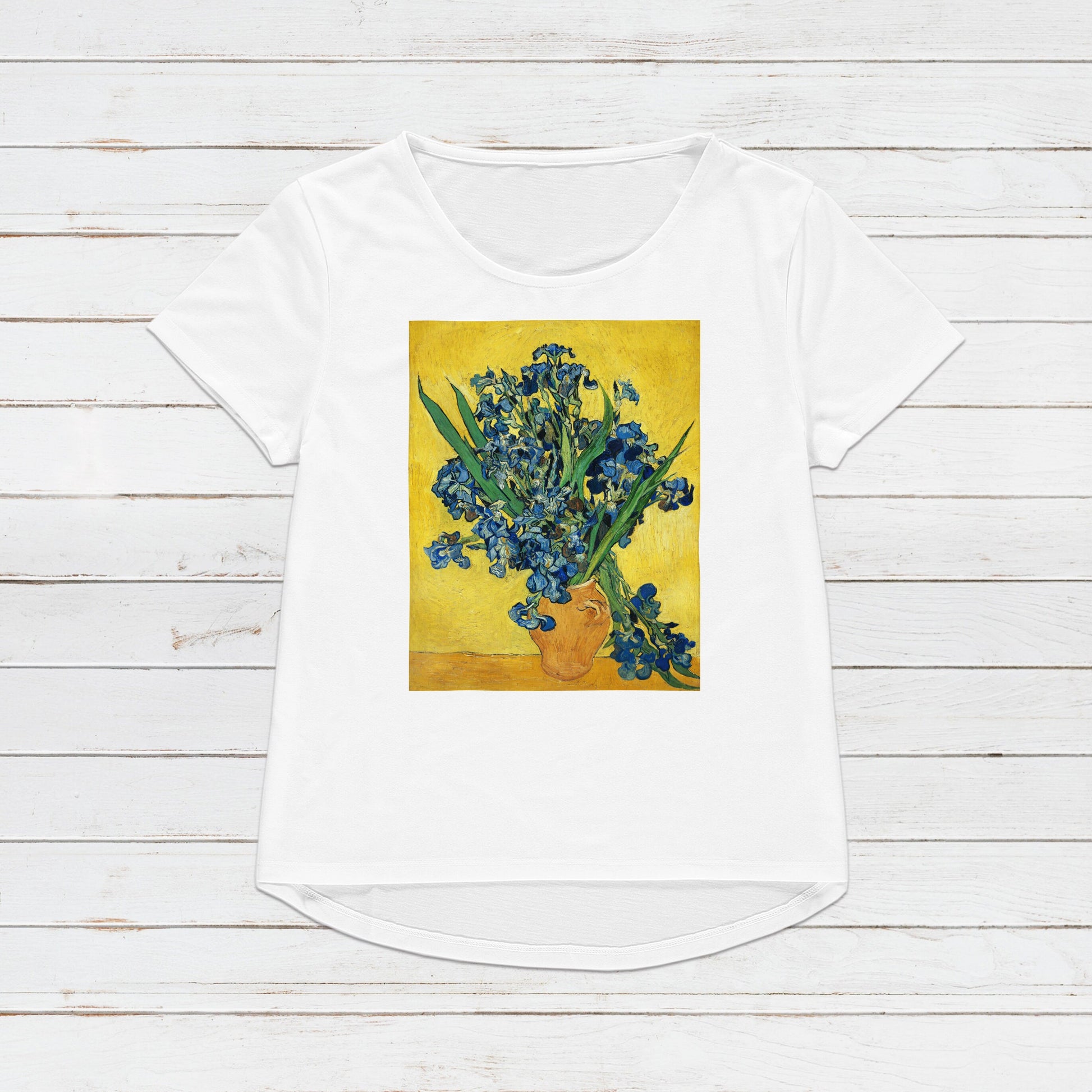 Irises T Shirt Van Gogh Impressionist Classical Art Flowers Iris Floral Aesthetic Pretty Soft Grunge Gift Womens Mens Graphic Printed Tee