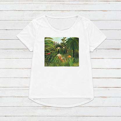 Avant Garde Art T Shirt Classical Art Tropical Forest Leopard Horse Aesthetic Pretty Soft Grunge Gift Womens Mens Graphic Printed Tee