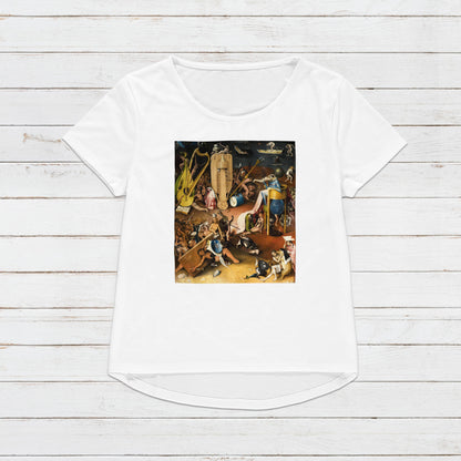 The Garden of Earthly Delights T Shirt Hieronymus Bosch Medieval Art Horror Monster Quirky Aesthetic Grunge Womens Mens Graphic Printed Tee