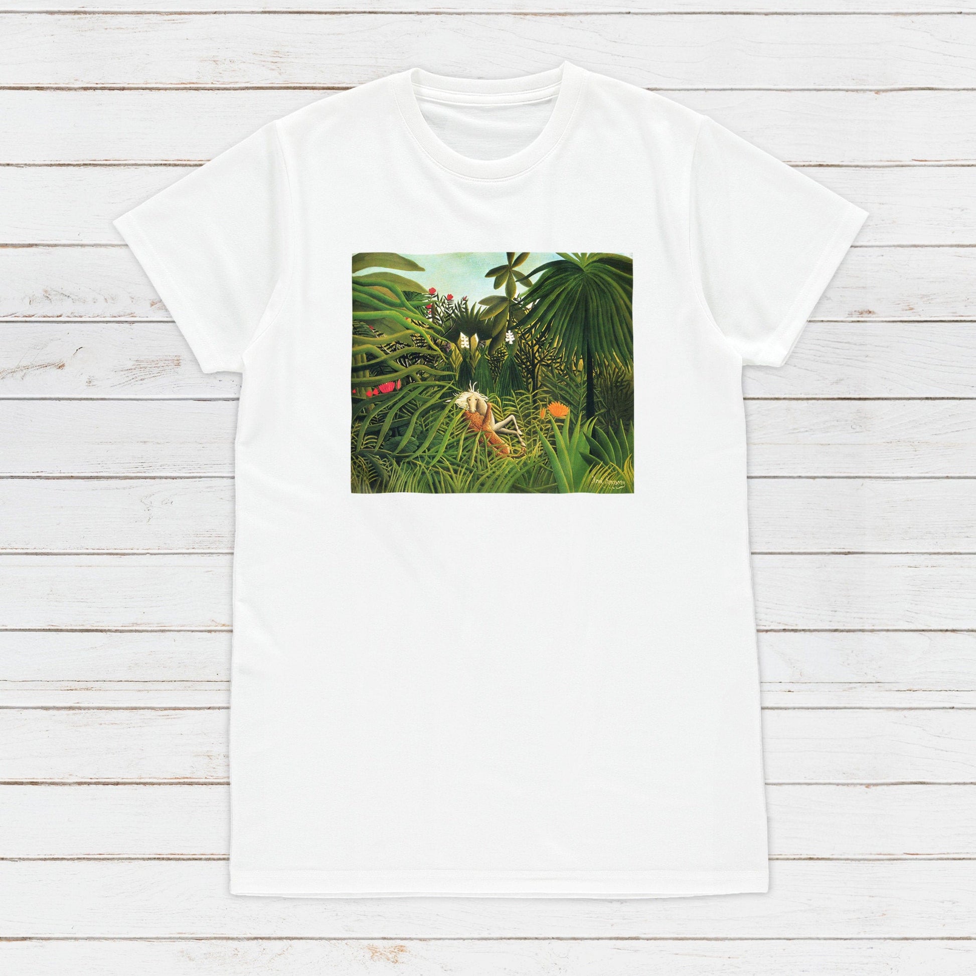 Avant Garde Art T Shirt Classical Art Tropical Forest Leopard Horse Aesthetic Pretty Soft Grunge Gift Womens Mens Graphic Printed Tee