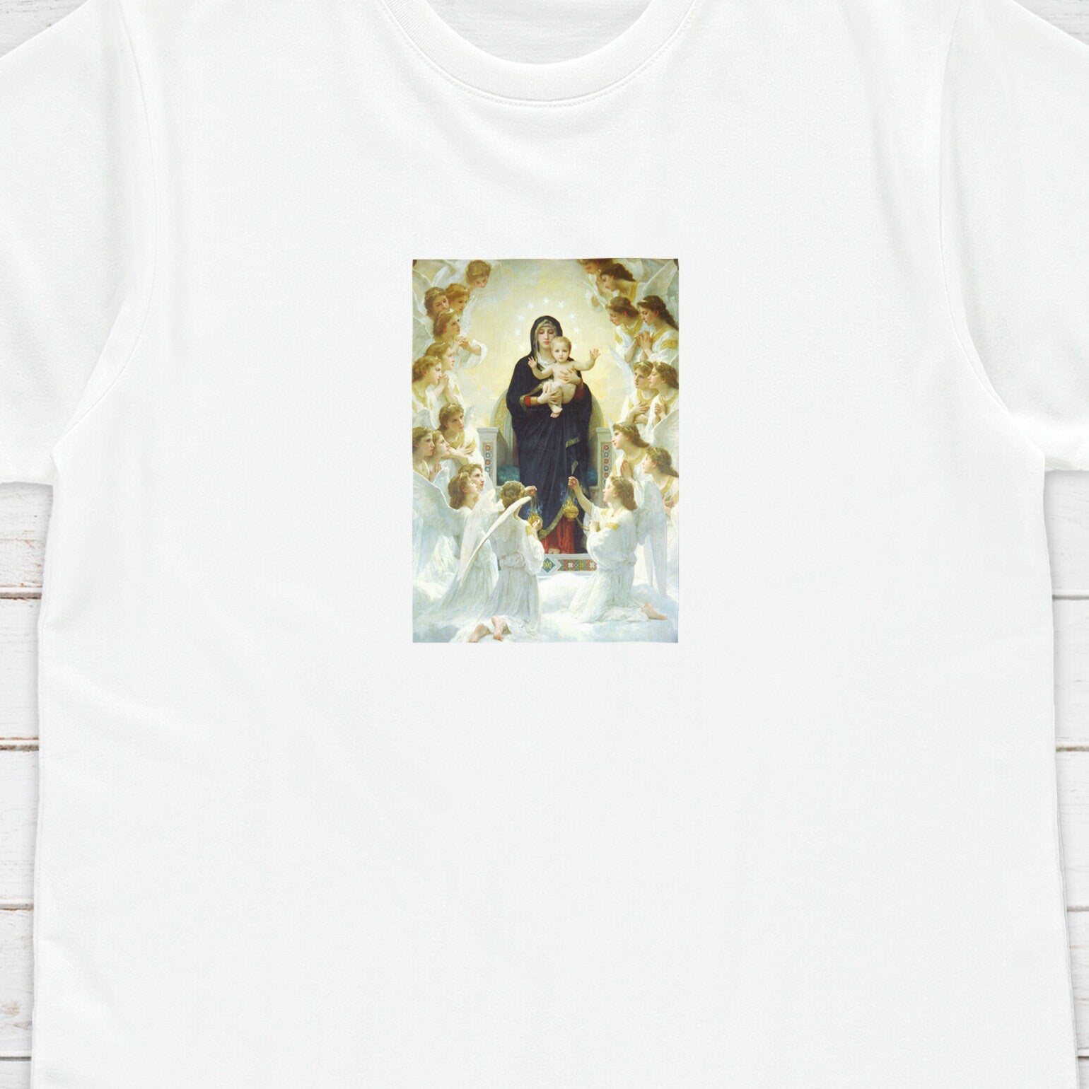 Madonna Angel T Shirt Bouguereau Baroque Rococo Art Quirky Aesthetic Grunge Alternative Gift Cute Pretty Womens Mens Graphic Printed Tee Top
