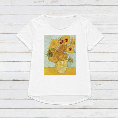 Sunflowers T Shirt Van Gogh Impressionist Classical Art Flowers Floral Aesthetic Pretty Soft Grunge Gift Womens Mens Graphic Printed Tee Top