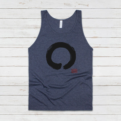 Enso Buddhist Circle Vegan Tank Top Yoga Peace Animal Rights Buddhist Be Kind Climate Change Mindfulness Mens Womens Printed Vest Cami Tee