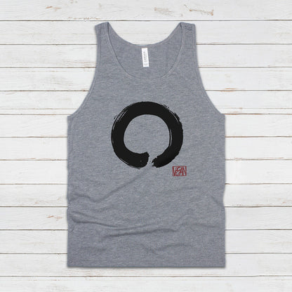 Enso Buddhist Circle Vegan Tank Top Yoga Peace Animal Rights Buddhist Be Kind Climate Change Mindfulness Mens Womens Printed Vest Cami Tee