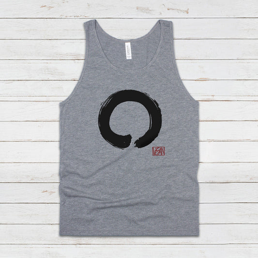Enso Buddhist Circle Vegan Tank Top Yoga Peace Animal Rights Buddhist Be Kind Climate Change Mindfulness Mens Womens Printed Vest Cami Tee