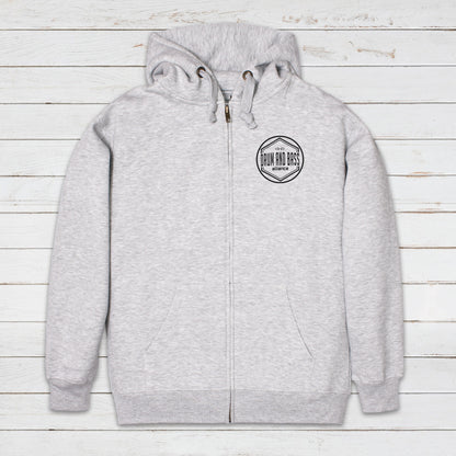 Drum and Bass Alliance Logo Zip Up Hoodie Jungle Junglist & Synth DnB EDM DJ Music Producer Sweatshirt Gifts for Men Mens Womens Hooded Top