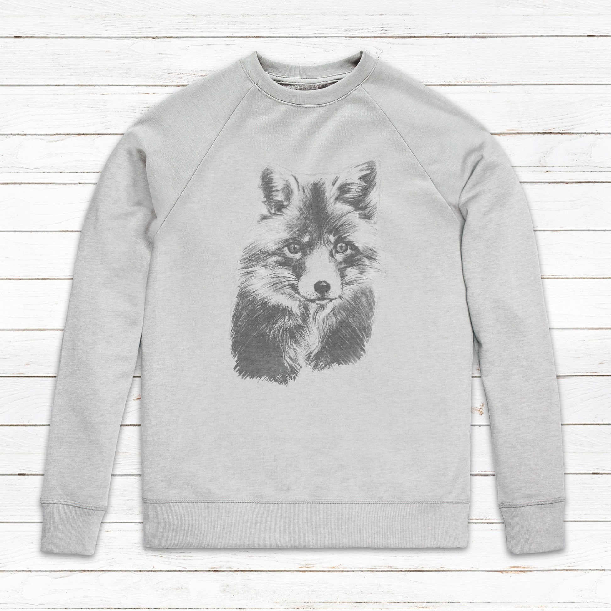 Fox Cub Sweatshirt Artist Pencil Sketch Drawing Anti Hunting Vegan Art Animal Cute Valentines Day Gifts Mens Womens Printed Sweater Jumper