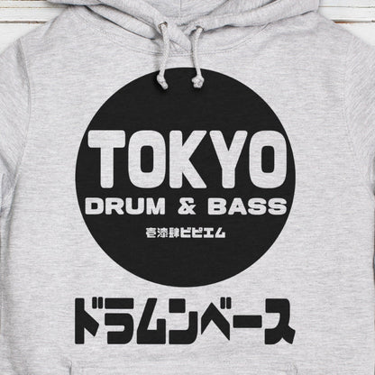 Tokyo Drum & Bass Hoodie Japanese Japan Streetwear Jungle Junglist Synth Music Sweatshirt Gifts for Her Sweatshirt Womens Girls Hooded Top