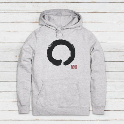 Enso Vegan Hoodie Japanese Buddhist Circle Plant Based Animal Rights Zen Buddha Climate Change Womens Printed Hooded Top Jumper Sweatshirt