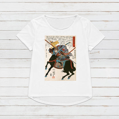 Japanese Ukiyo-e T Shirt Woodblock Art Utagawa Kuniyoshi Samurai Bushido Japan Martial Arts Calligraphy Gift Womens Mens Graphic Printed Tee