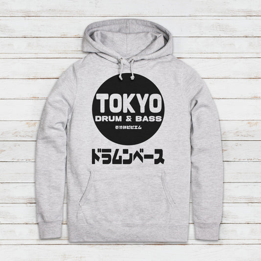 Tokyo Drum & Bass Hoodie Japanese Japan Streetwear Jungle Junglist Synth Music Sweatshirt Gifts for Her Sweatshirt Womens Girls Hooded Top