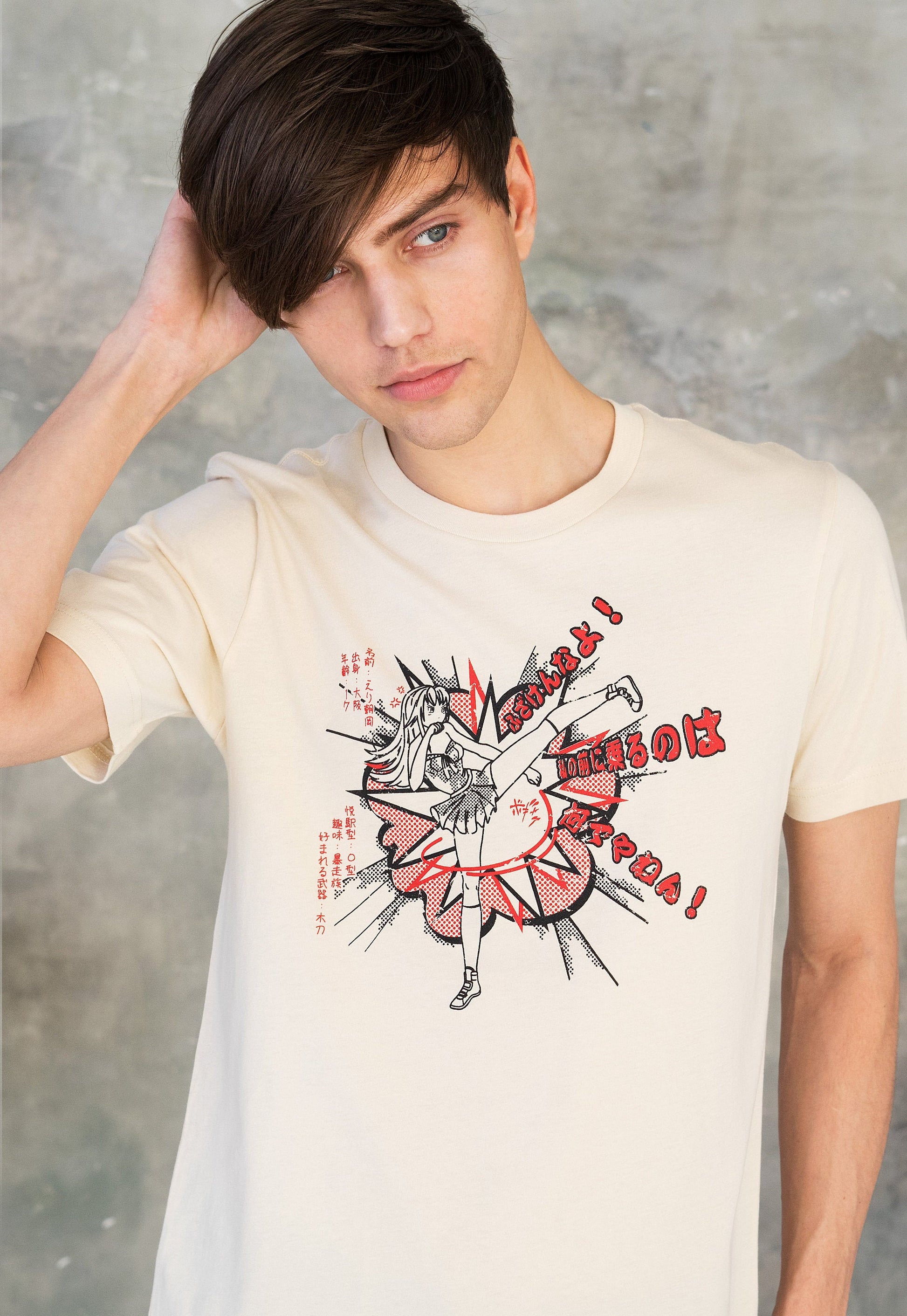 Japanese Aesthetic T Shirt Anime Manga Kawaii Girl Martial Arts Karate Kung Fu Kaminari Bosozoku Female Womens Mens Girl Power Printed Tee