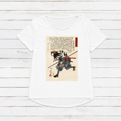 Japanese Ukiyo-e T Shirt Woodblock Art Utagawa Kuniyoshi Samurai Warrior Japan Martial Arts Calligraphy Gift Womens Mens Graphic Printed Tee