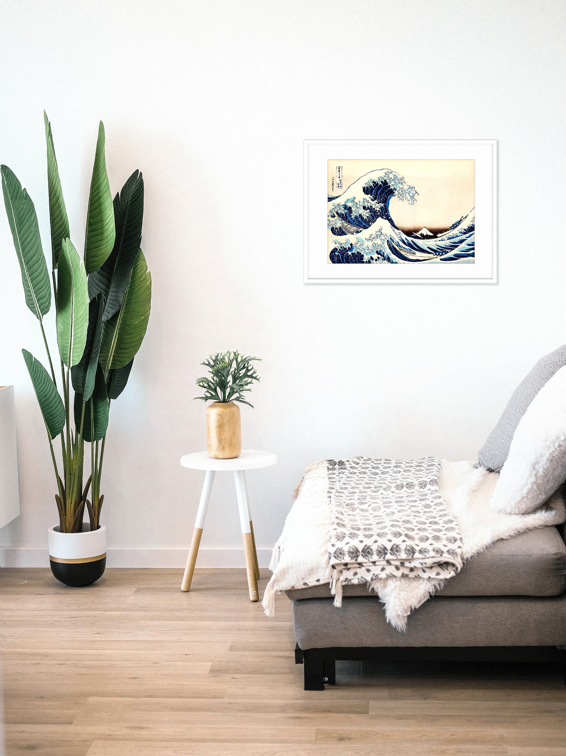 Japanese Ukiyo-e Art Print Poster Woodblock Wall Art Hokusai Kanagawa Wave Mount Fuji San Beautiful Tattoo Japan Calligraphy Aesthetic A3