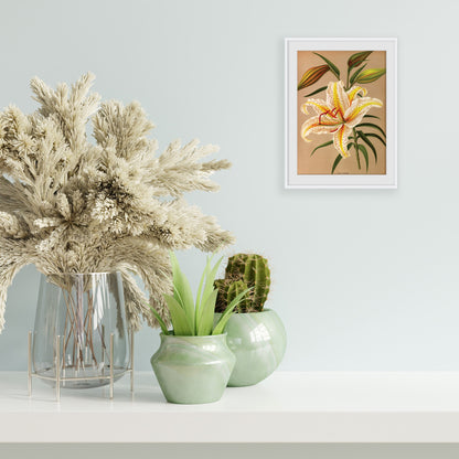 Antique Botanical Greeting Cards Birthday Card Set of Five Bundle Floral Art Valentines Flowers Tulip Lilies Vintage Victorian Beautiful 5