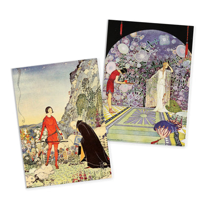 Fairy Tale Illustrations Art Postcards Set of 10 - Postcard Prints Pack Virginia Frances Sterrett Pretty Beautiful Tanglewood Tales Cards