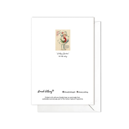 Victorian Greeting Cards Christmas Card Set Xmas Tree New Year Winter Edwardian English British Vintage Old Retro Santa Cute Adorable - F09