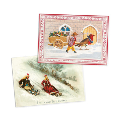 Victorian Weird Art Postcards Set of 10 Christmas X-mas Xmas Cards Postcard Pack Print Edwardian Era Period Aesthetic Funny Cute Quirky Gift
