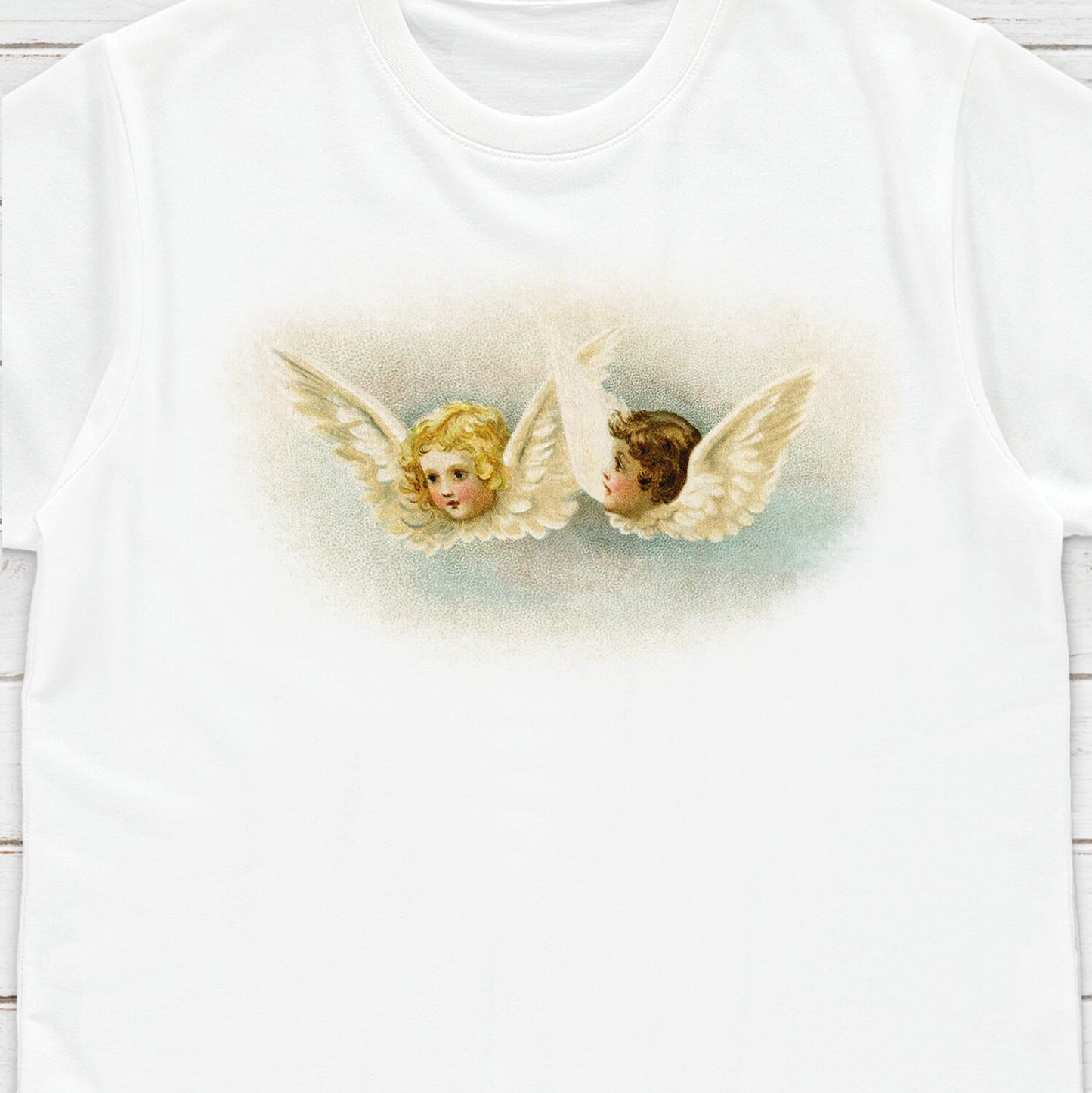 Victorian Angel T Shirt Cupids Seraphim Cherubim Dove Wings Kitsch Quirky Cute Aesthetic Grunge Alternative Gift Womens Mens Printed Tee Top