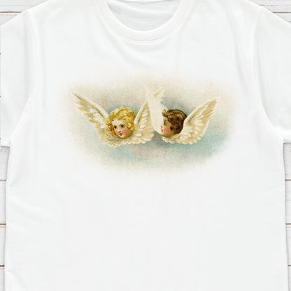 Victorian Angel T Shirt Cupids Seraphim Cherubim Dove Wings Kitsch Quirky Cute Aesthetic Grunge Alternative Gift Womens Mens Printed Tee Top