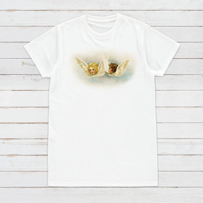 Victorian Angel T Shirt Cupids Seraphim Cherubim Dove Wings Kitsch Quirky Cute Aesthetic Grunge Alternative Gift Womens Mens Printed Tee Top