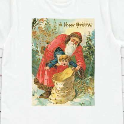 Victorian Santa Claus T Shirt Weird Funny Creepy Kitsch Quirky Original Cute Aesthetic Grunge Alternative Gift Womens Mens Printed Tee Top