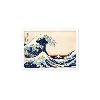 Japanese Art Hokusai Kanagawa Wave Print Poster Woodblock Ukiyo-e Framed Mounted Wall Mount Fuji Beautiful Tattoo Japan Calligraphy A2 A3