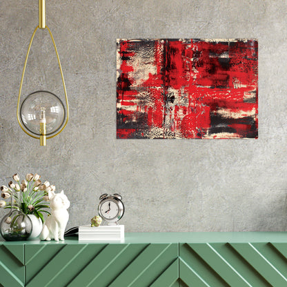 Abstract Art Print Poster Wall Home Decor Painting Original Modern Contemporary Expressionism Medium Original Unique Beautiful Scandi Bright