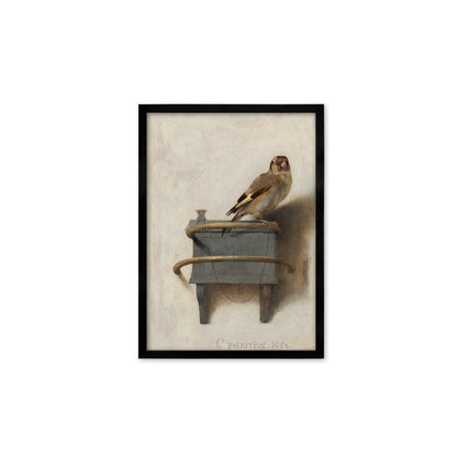 Framed Mounted The Goldfinch Vintage Art Print Poster Wall Decor Antique Carel Fabritius Painting Het Puttertje Birds Nature Dutch Beautiful