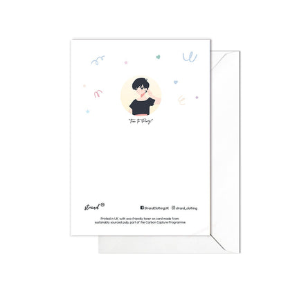 Happy Birthday Greeting Card Print Kawaii Cute Japanese Aesthetic Art Adorable Anime Manga Girl Boy Genderless Unique Party Rainbow - N21
