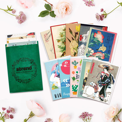 Greeting Cards Mix & Match Bundle - Card Set of 5 10 Happy Birthday Christmas Vintage Wedding Any Occasion Japanese Kawaii Cute Mix Pack