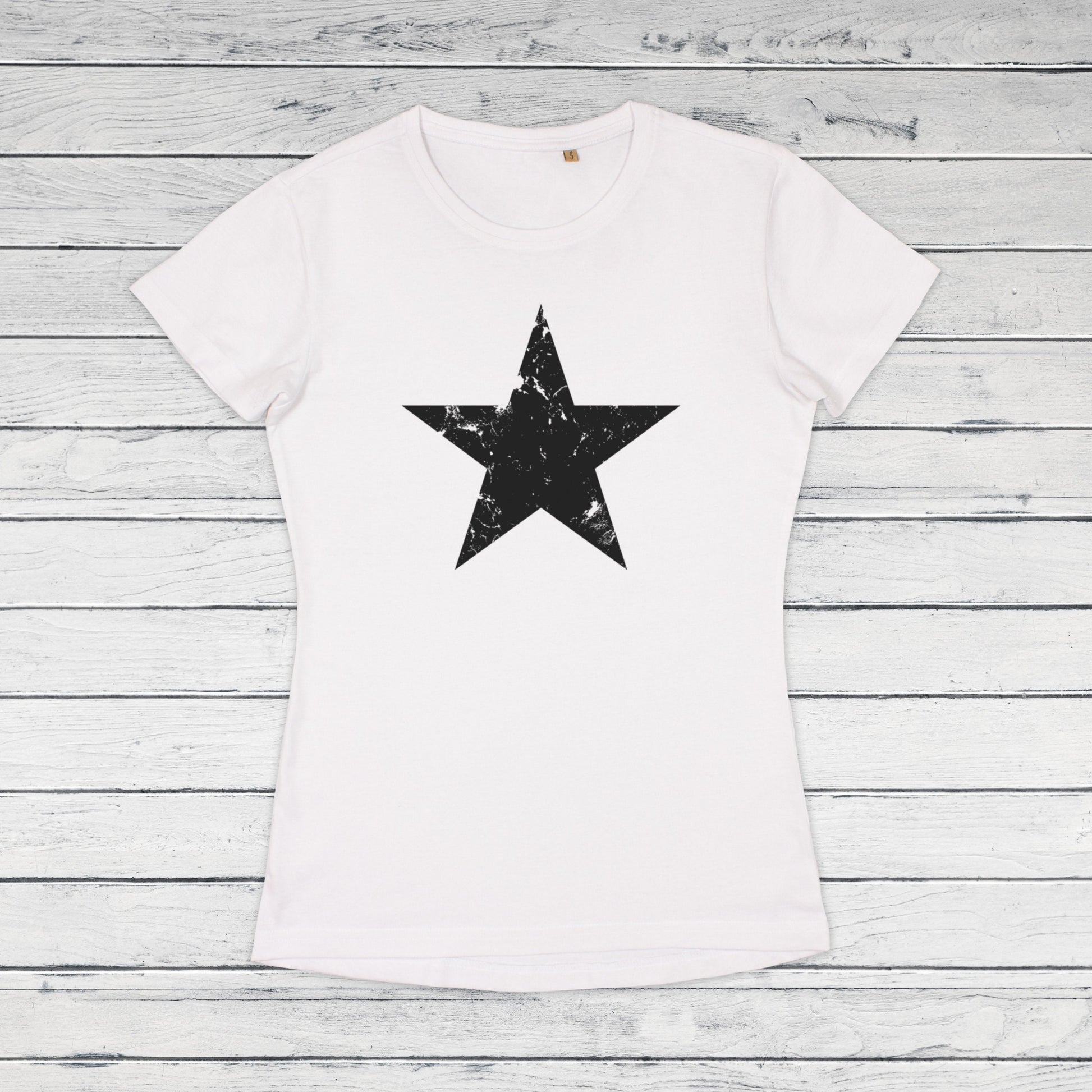 Black Red Star T Shirt Minimalist Abstract Geometric Streetwear Skater Retro Graphic Design 70s 90s Y2K Yoga Gym Girls Womens Printed Tee