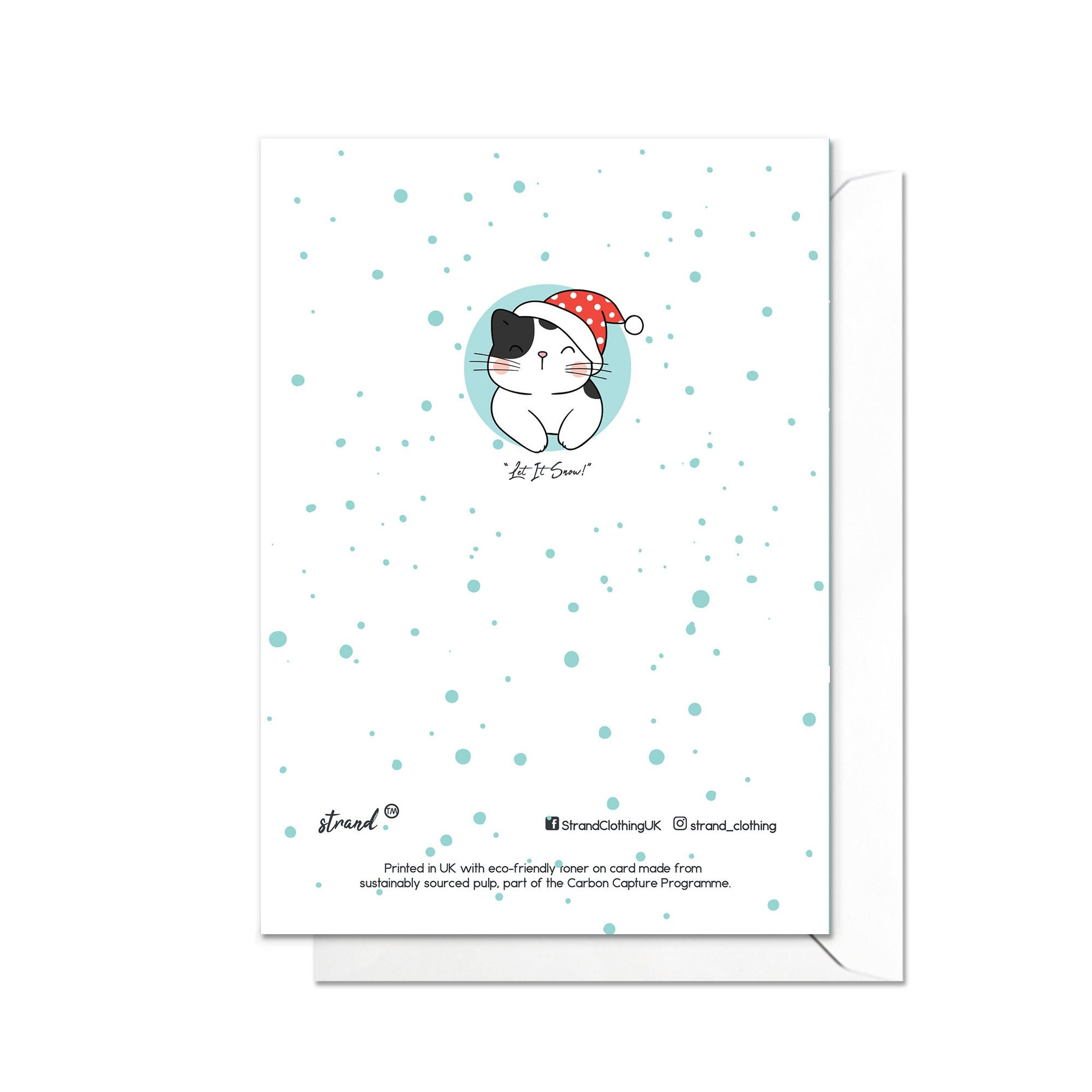 Christmas Greeting Card Kawaii Merry Xmas Tree New Year Winter Pretty Cats Kittens Retro Santa Claus Kittens Cute Cat-Lover Gift Cakes - S35