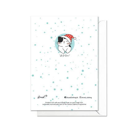 Christmas Greeting Card Kawaii Merry Xmas Tree New Year Winter Pretty Cats Kittens Retro Santa Claus Kittens Cute Cat-Lover Gift Cakes - S35