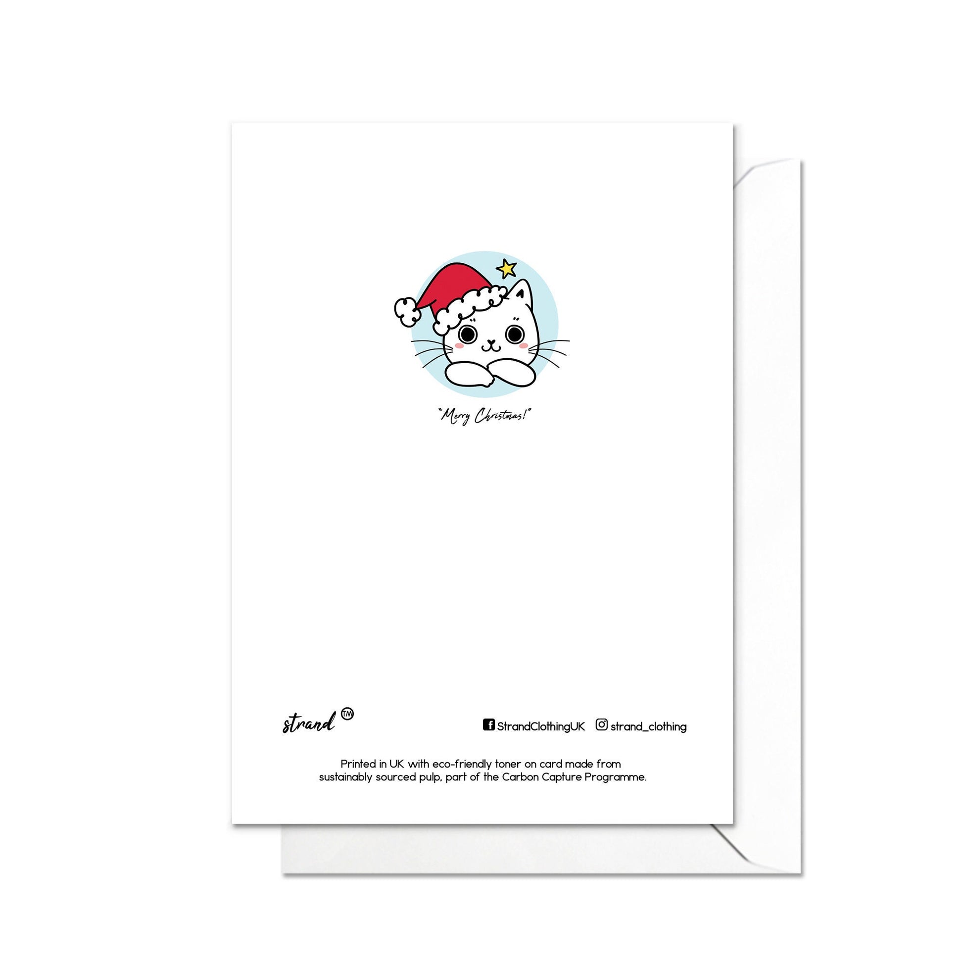 Christmas Greeting Card Kawaii Xmas Tree New Year Winter Pretty Cats Kittens Retro Santa Claus Kittens Cute Luxury Cat-Lover Gift Gifts T54