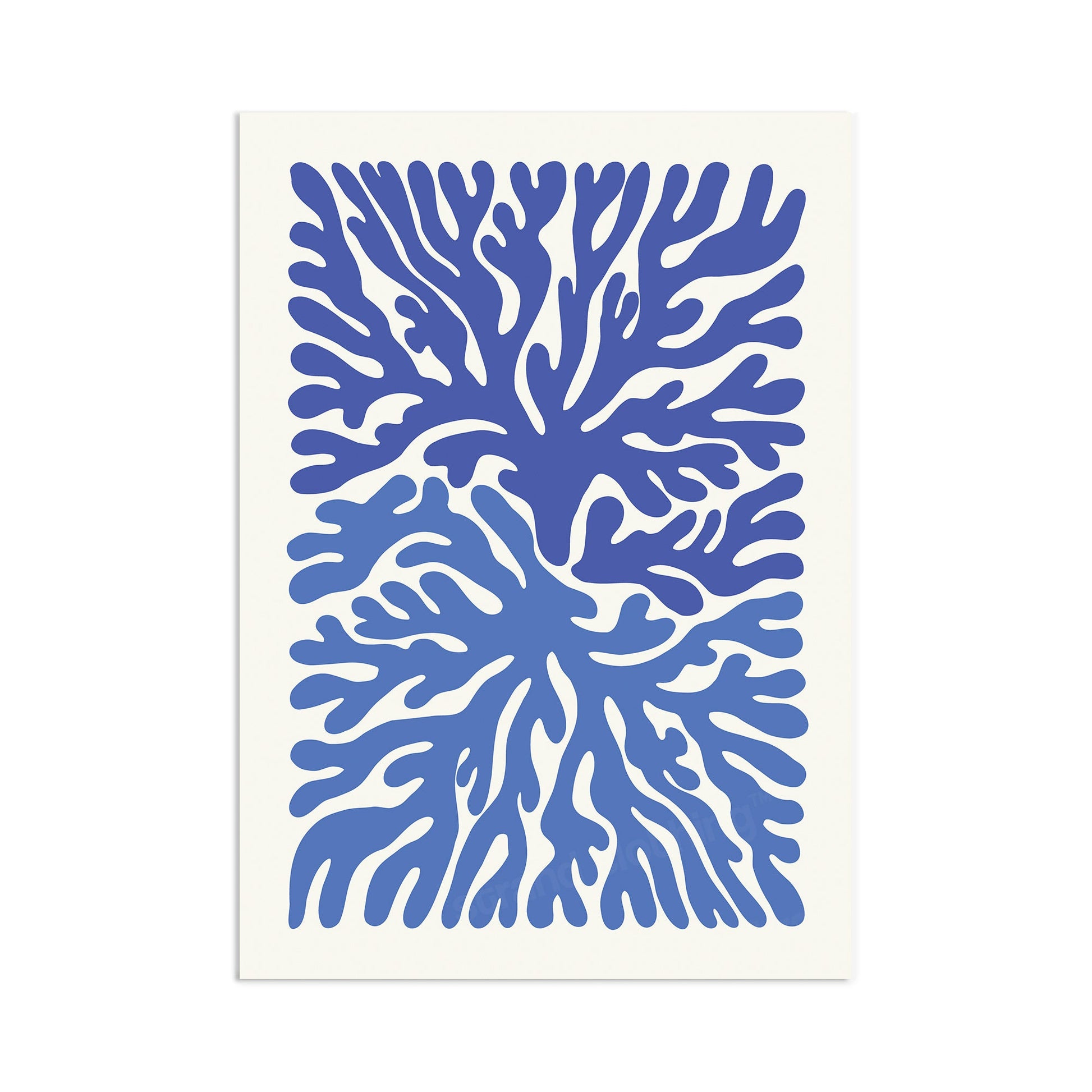 Abstract Art Print Poster Wall Home Decor Modern Contemporary Underwater Ocean Original Unique Scandi Beautiful Minimal Organic Mid-century