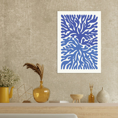 Abstract Art Print Poster Wall Home Decor Modern Contemporary Underwater Ocean Original Unique Scandi Beautiful Minimal Organic Mid-century