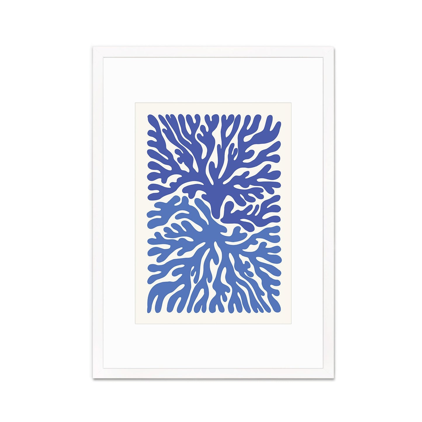 Framed Abstract Art Print Poster Wall Home Decor Modern Contemporary Underwater Ocean Original Unique Beautiful Minimal Organic Mid-century
