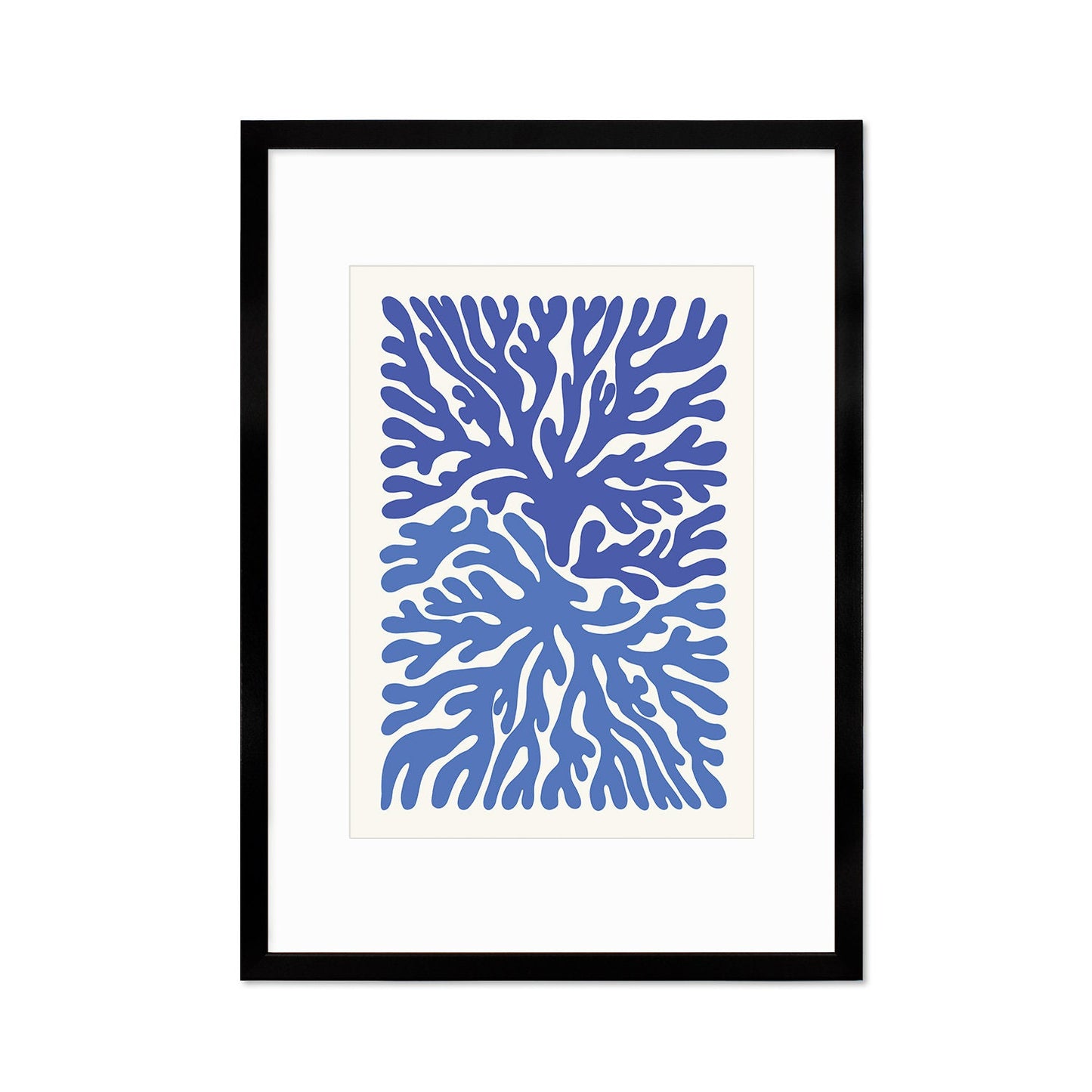 Framed Abstract Art Print Poster Wall Home Decor Modern Contemporary Underwater Ocean Original Unique Beautiful Minimal Organic Mid-century
