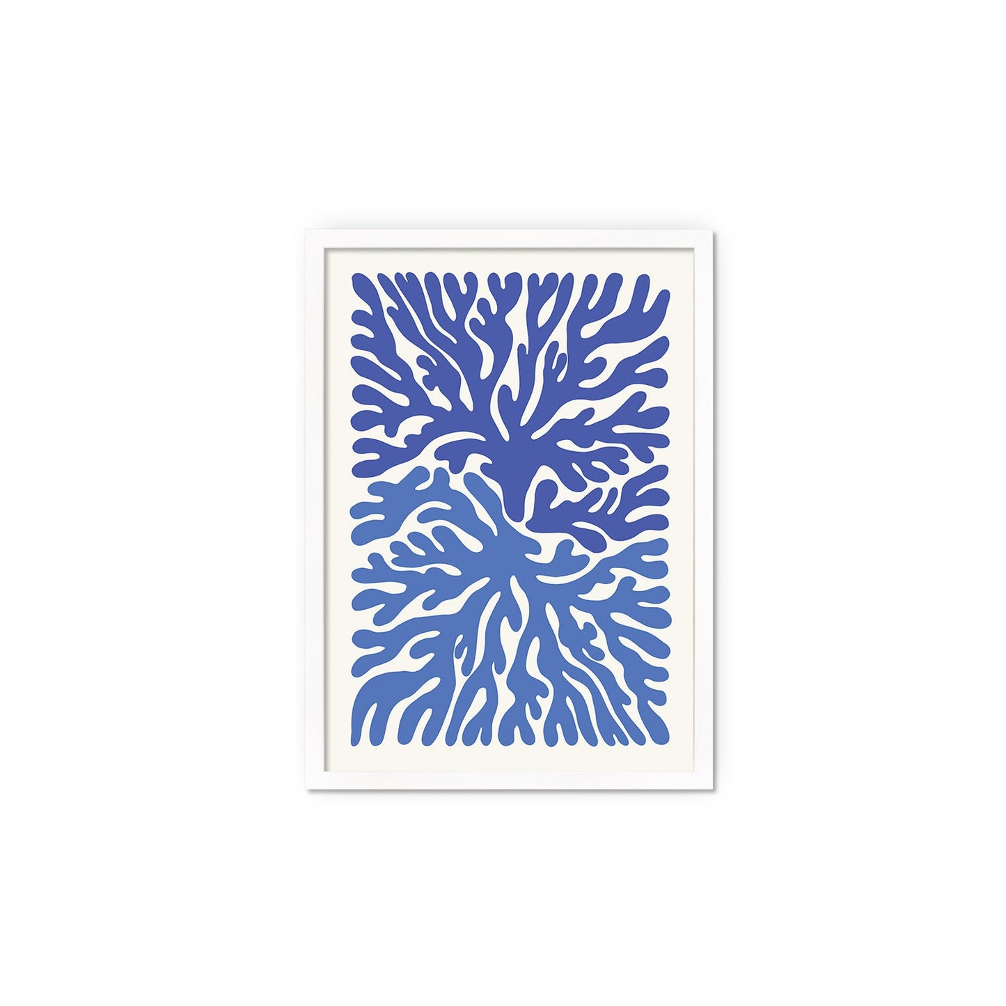 Framed Abstract Art Print Poster Wall Home Decor Modern Contemporary Underwater Ocean Original Unique Beautiful Minimal Organic Mid-century
