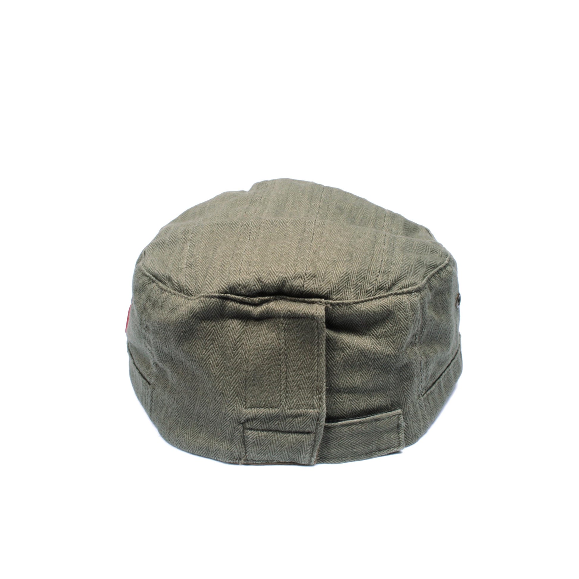 Cadet Army Cap with Japanese Vinyl Applique - Military Retro Vintage Mens Womens Khaki Green Hat Japan Aesthetic Streetwear Officer Kawaii