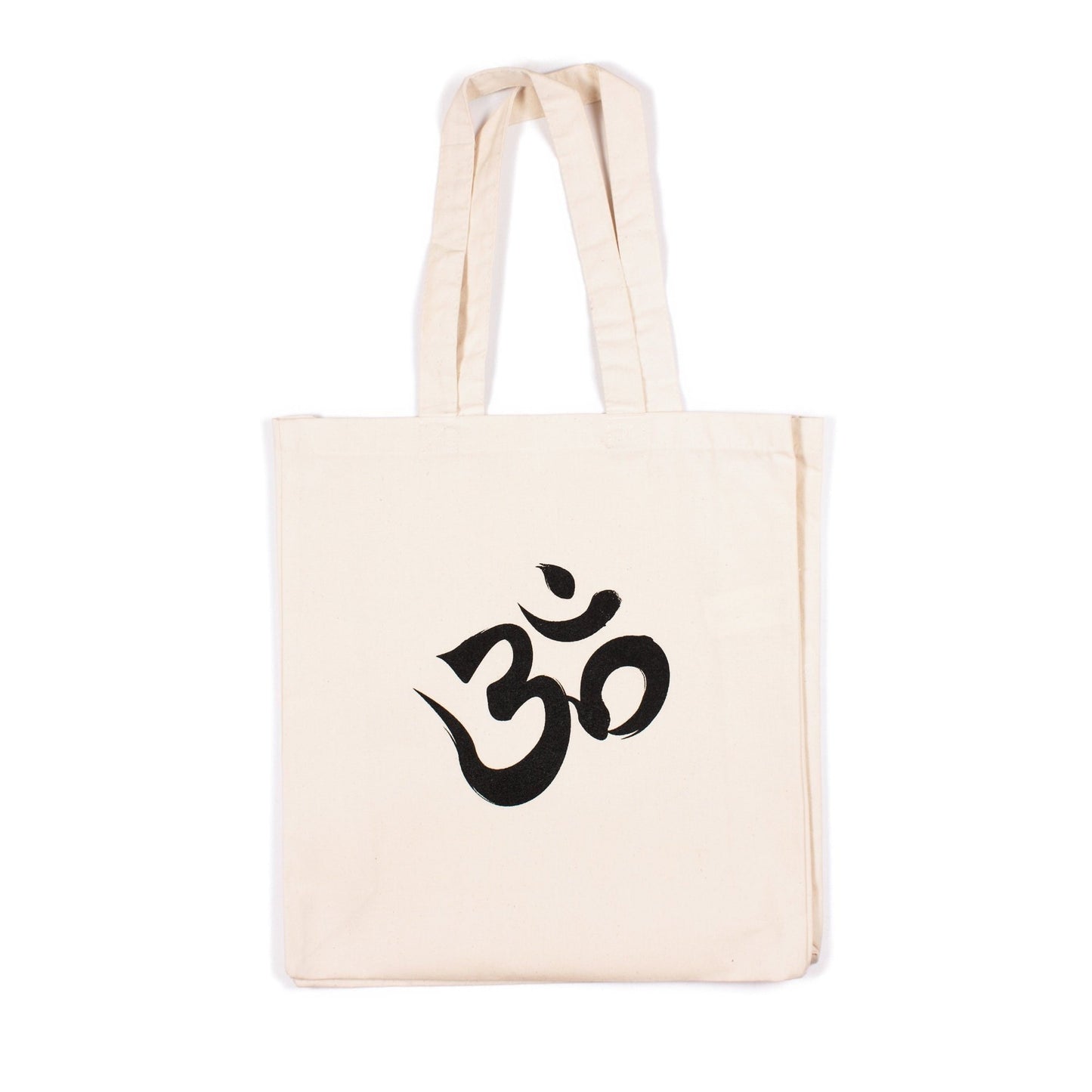 Om Ohm Aum Tote Cotton Canvas Tote Shopper Bag Screen Printed Eco Friendly Market Tote Yoga Art Buddhism Meditation Hinduism Hindu Buddhist
