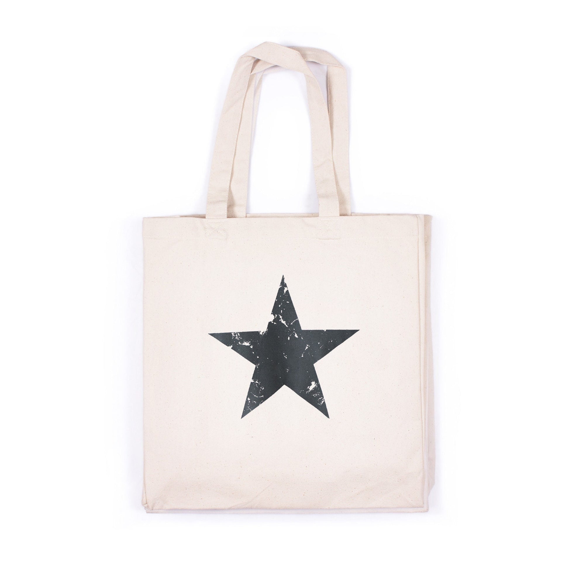 Star Print Tote Vintage Retro Style Abstract Geometric Art Yoga Positive Inspirational Cotton Canvas Shopper Bag Printed Eco Friendly Market