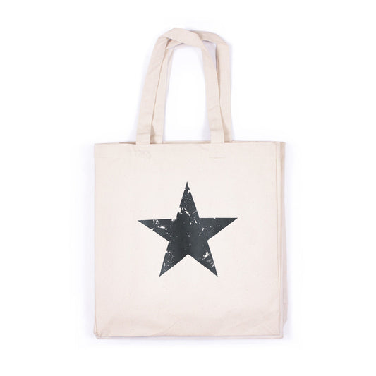 Star Print Tote Vintage Retro Style Abstract Geometric Art Yoga Positive Inspirational Cotton Canvas Shopper Bag Printed Eco Friendly Market