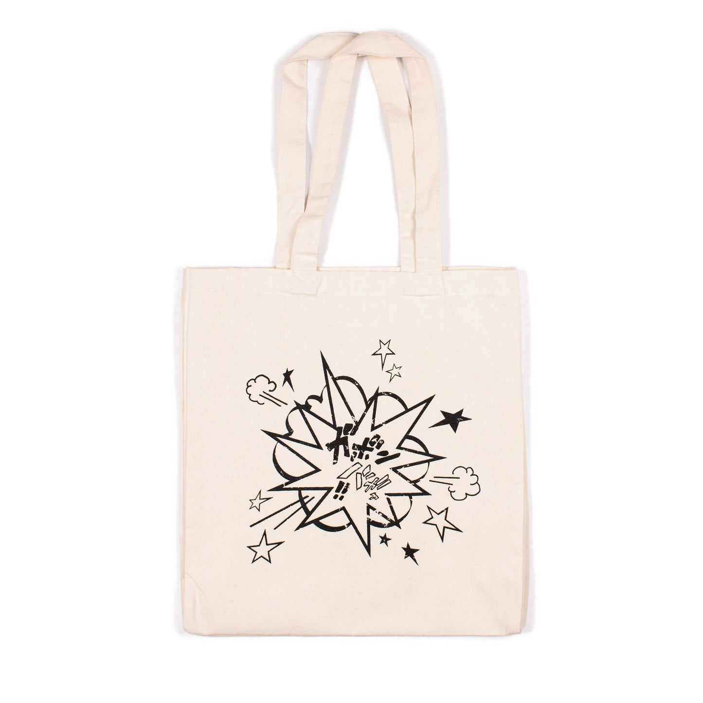 Manga Explosion Tote – Japanese Japan Kawaii Manga Anime Cotton Canvas Tote Shopper Bag Screen Printed Eco Friendly Market Comics Comic Book
