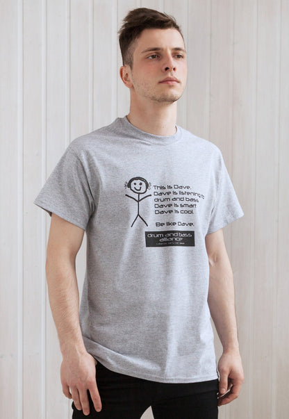 Be Like Dave T Shirt - Drum and Bass DNB Junglist Jungle Massive Synthesizer Bass Synth Music Producer Rave Mens Graphic Printed Tee Top