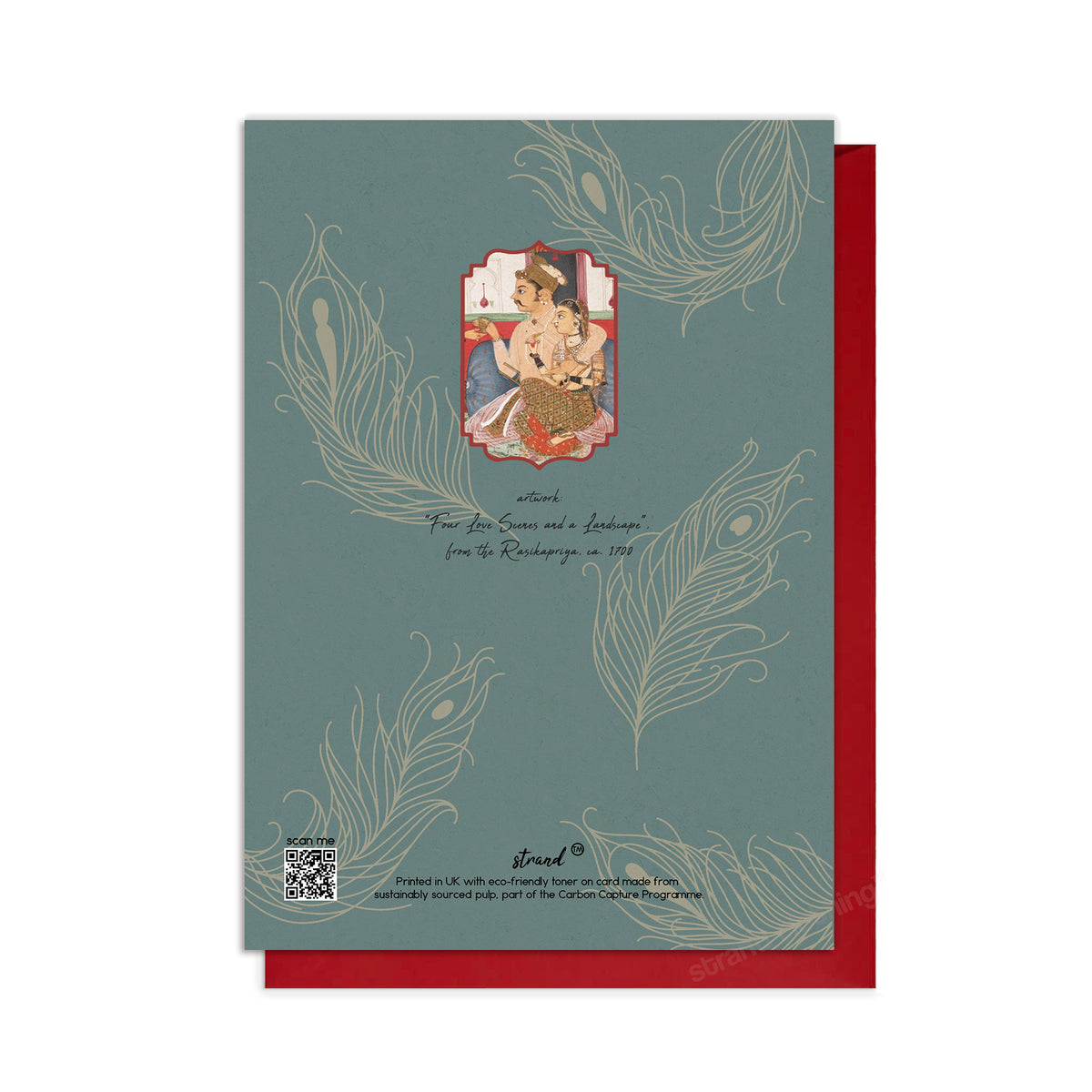 Four Love Scenes – Indian Miniature Art Wedding & Anniversary Greeting Card