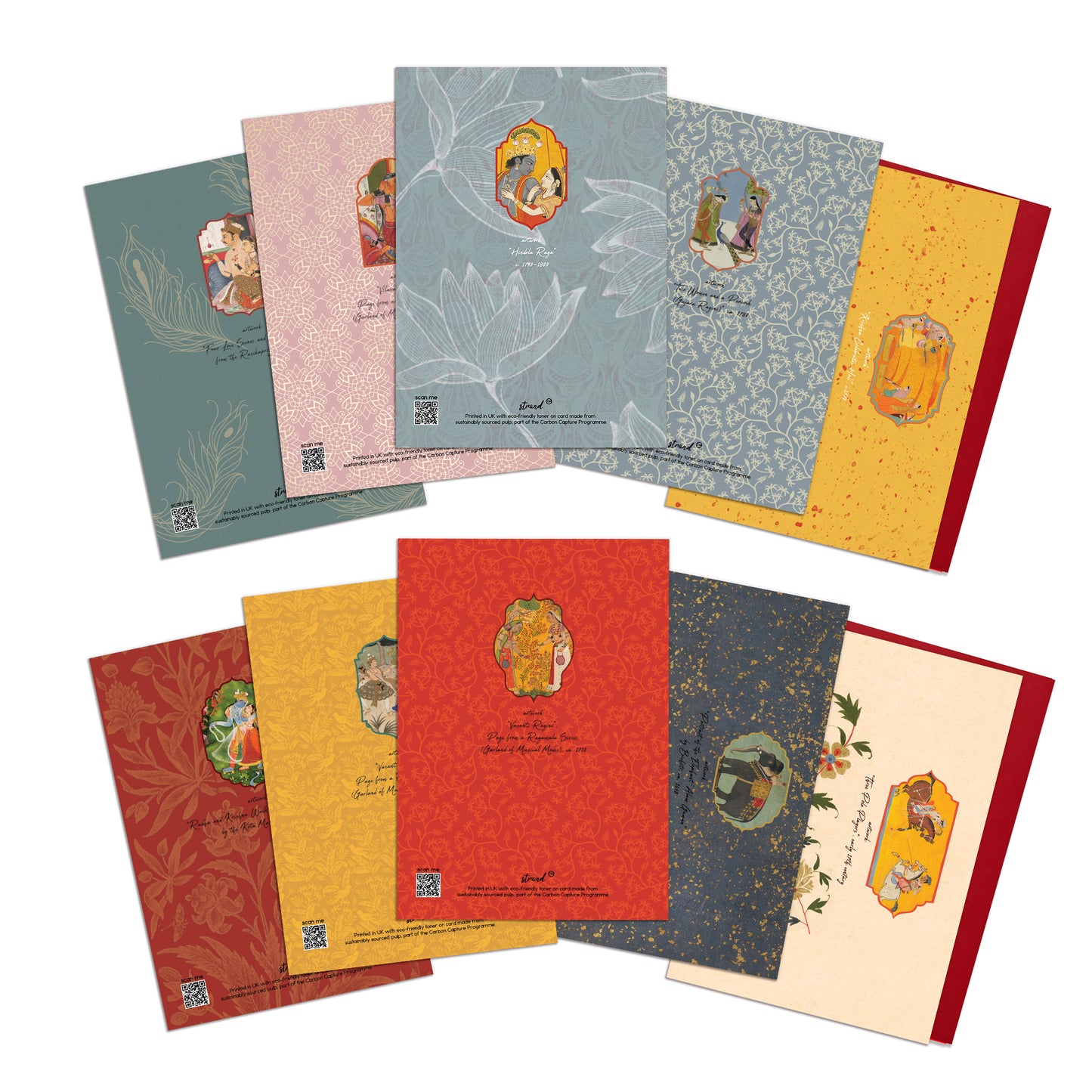Indian Miniature Painting Art Greeting Cards – Set of 10